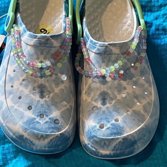 SKECHERS SHOES FOR WOMEN SIZE 9 COLOR BABY BLUE/WHITE BNWT - Picture 3 of 10